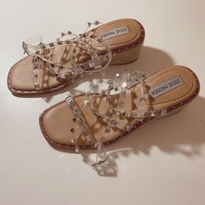 Steve Madden Asena Studded Espadrille Wedge